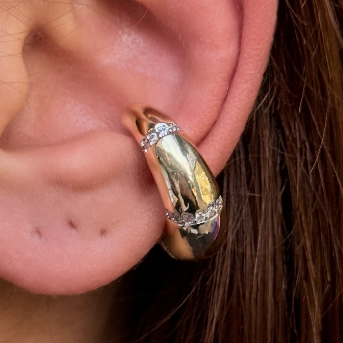 Lyra Triple‑Band Cuff (Gold) resmi