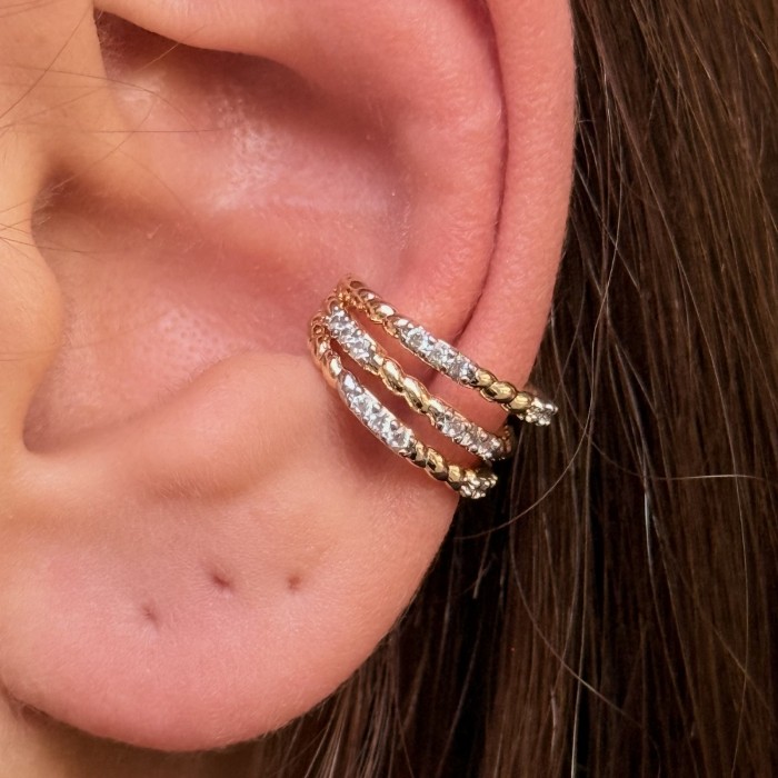 Coil Pavé Tip Ear Cuff resmi