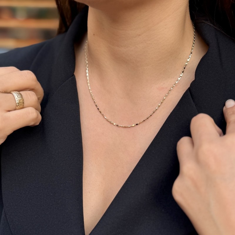 Mini Figaro Zincir Kolye resmi