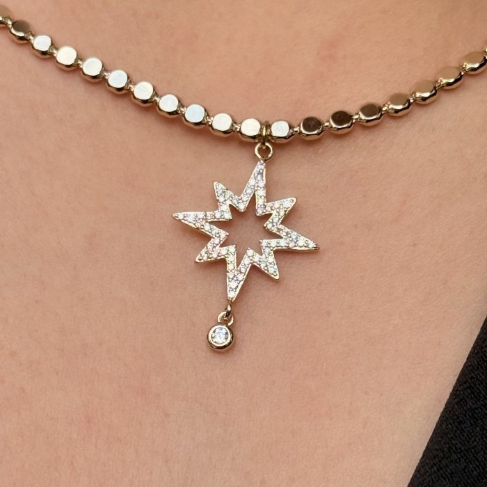 North Star Mirror Choker – Gold resmi