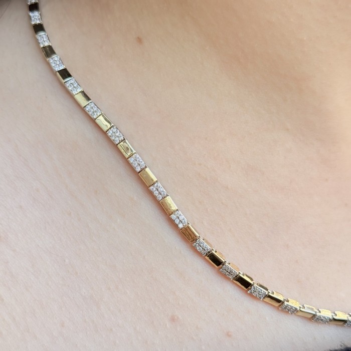 Matrix Üç Renk Baget Kolye resmi