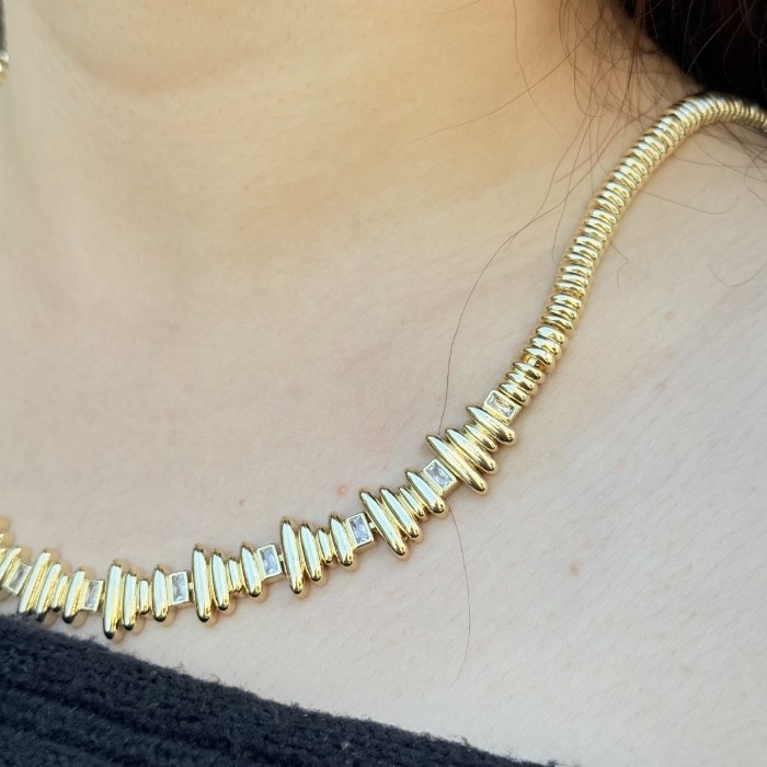 Ripple Spiral Baget Kolye resmi