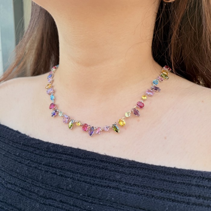 Candy Renkli Taş Kolye resmi