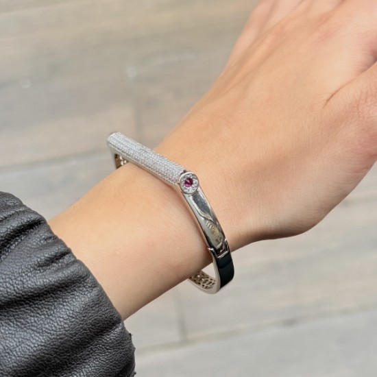 Luxe Bar Manşet Bileklik (Silver) resmi