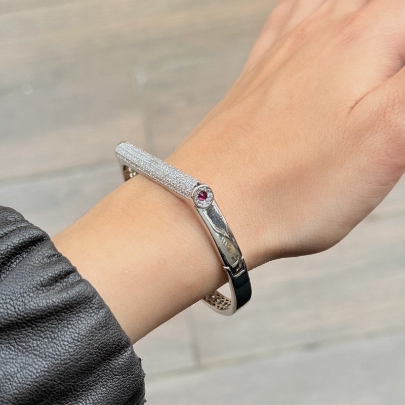 Luxe Bar Manşet Bileklik (Silver) resmi