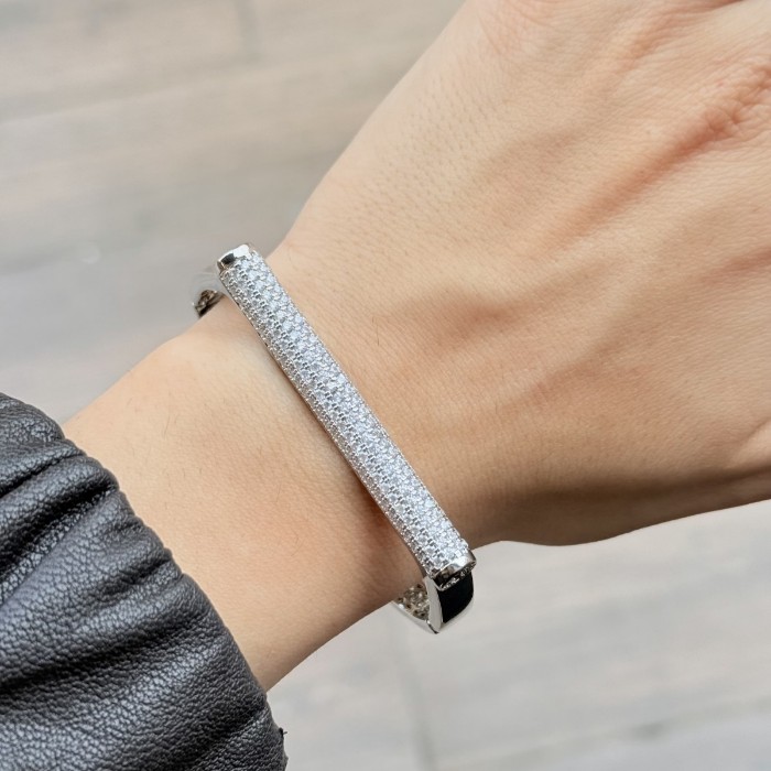 Luxe Bar Manşet Bileklik (Silver) resmi