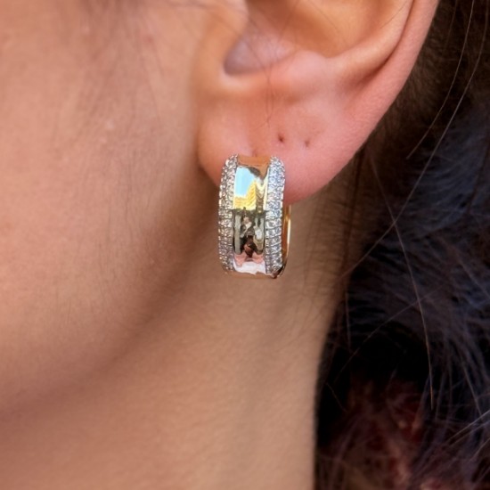 Rectangle Glow Küpe resmi