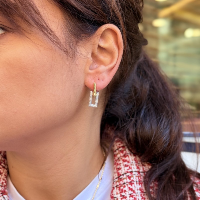 Gold Layer Küpe resmi