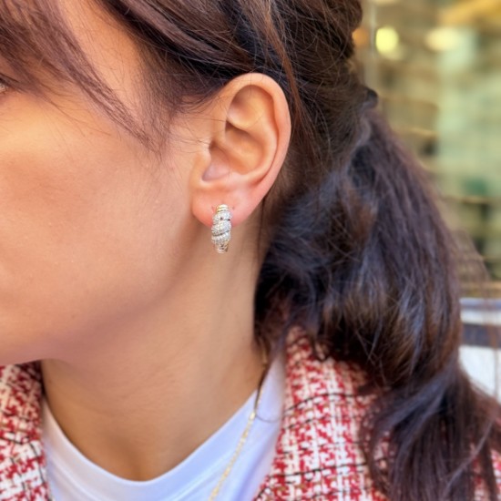 Lattice Elegance Küpe resmi