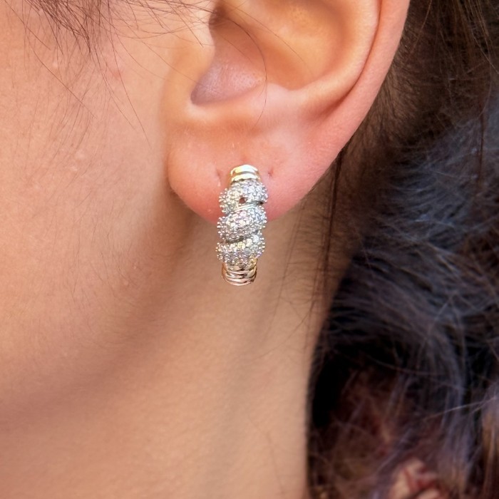 Lattice Elegance Küpe resmi