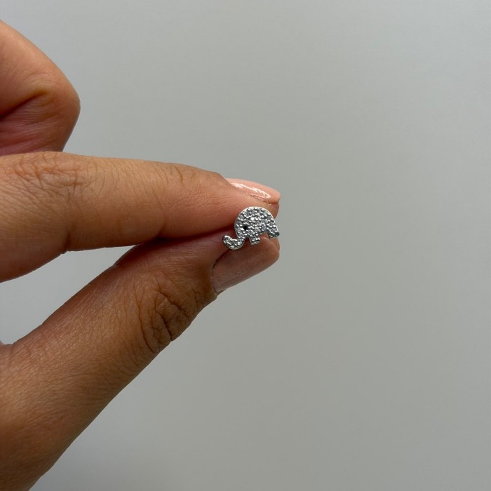 Charmlı Küpe Silver resmi