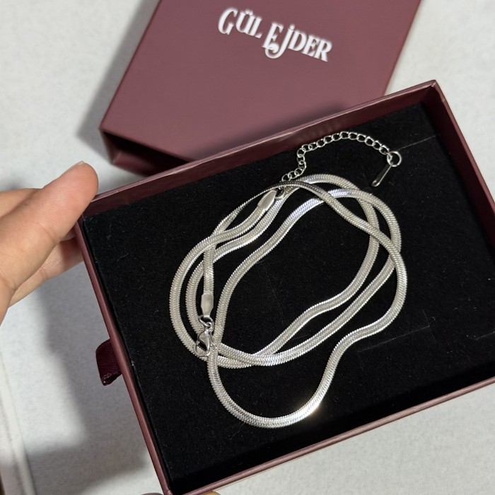 Çelik İtalyan Zincir Kolye resmi