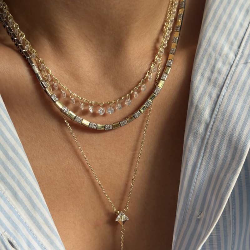 Kristal Taş Kolye  resmi
