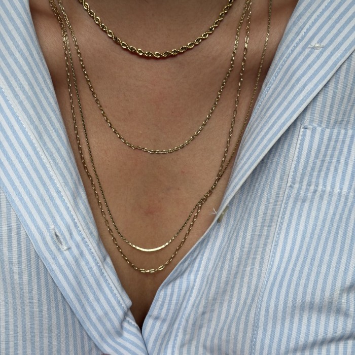 İnce Uzun Zincir Kolye resmi